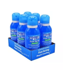 6 Bottles Deep Freeze Spray - Pain Relief Cold - 150ml Each - Free Delivery - Picture 1 of 1