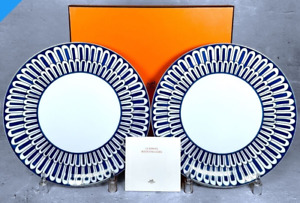 Hermes Bleus d'Ailleurs Set of 2 Dessert Plate 21.5cm blue porcelain dinner