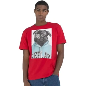T-shirt REPLAY uomo maglietta in cotone a manica corta con stampa carlino M6808 - Imagen 1 de 4