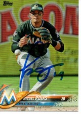 Miguel Rojas Miami Marlins 2018 Topps Series 2 Autographed Signed Card