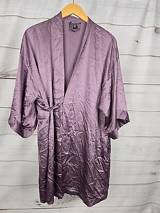 Victoria's Secret Lace Inset Robe Sz M/L Purple Nwot #B - Picture 1 of 5