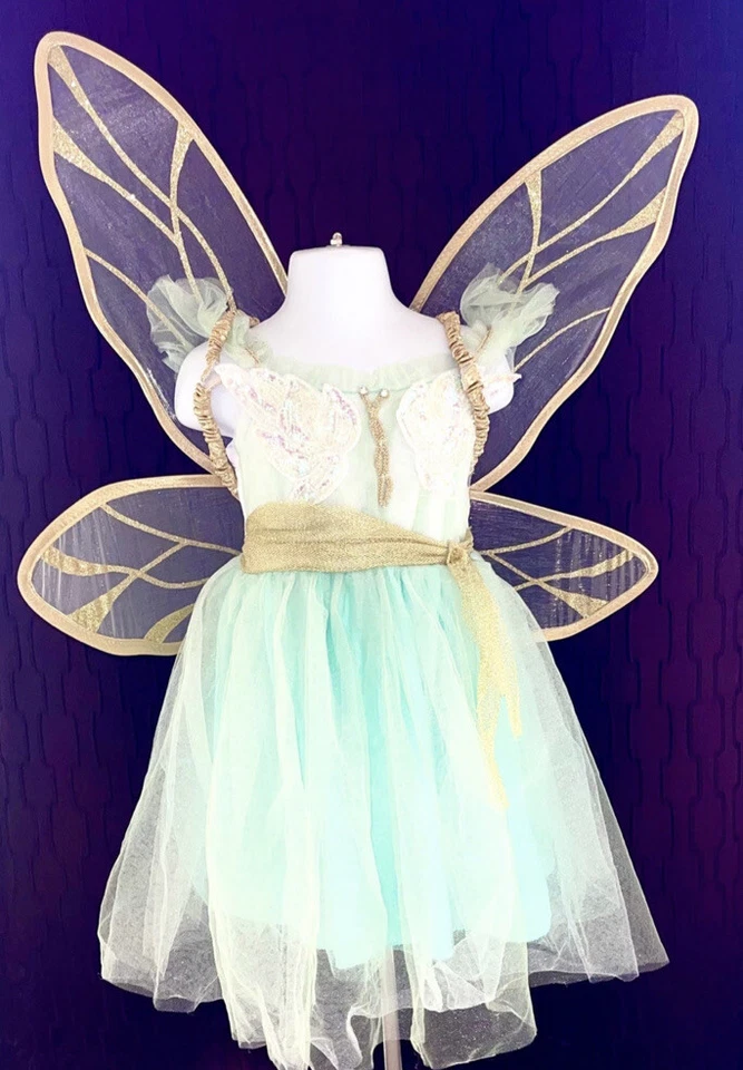 Disfraz de Hada Mariposa Pottery Barn Niñas Retiradas Como Nueva 2 piezas con Alas Talla 3T Foto 1 de 3