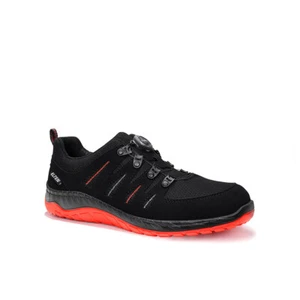 ELTEN Sicherheitsschuhe MADDOX BOA® black-red Low ESD S3 729151 lederfrei vegan - Bild 1 von 6