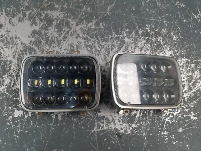 2000 Jeep Cherokee Sport XJ 4x4 Creherit LED Head Light Set #2457 E1 - Image 1 of 4