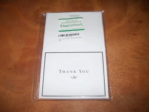 Fine Cardstock White Thank You Cards and Envelopes (25 Qty) - Picture 1 of 2