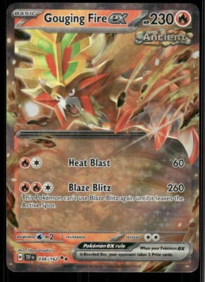 SV05: Temporal Forces #038/162 Gouging Fire ex - Image 1 of 2