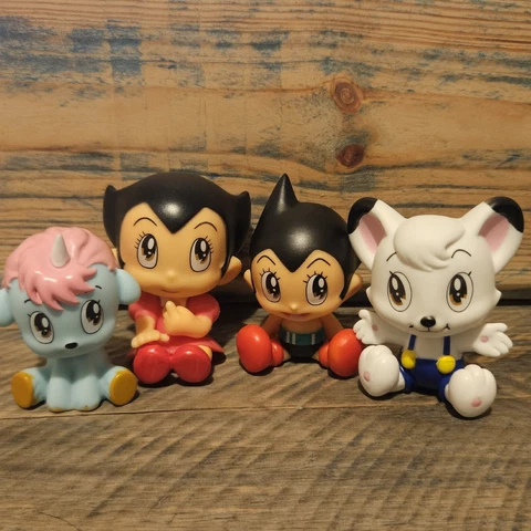 Astro Boy and Friends Mini Figure Set of 4 AstroBoy, Uran, Kimba + Unico Tezuka Cover
