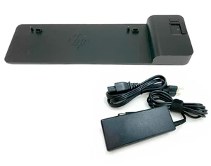 HP UltraSlim USB 3.0 Docking Station for HP ProBook 640 G2 G3 Laptop w/Adapter - Picture 1 of 8