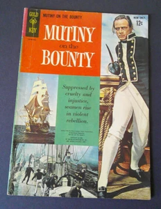 Motiny on the Bounty No. 1 portada de película de Marlon Brando (cómics clave de oro de 1963) Gd+ - Imagen 1 de 3