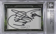 2013-14 Leaf Legends of the Links Cut Signatures Dual /3 Curtis Strange Auto