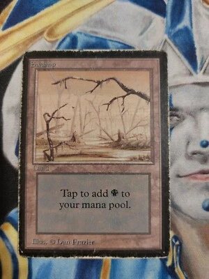 Swamp MTG Limited Edition Beta Common Land Heavily Played x1 GG1 - Image 1 of 4