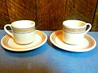 Vintage Shenango Restaurant Ware Espresso Cup and Saucer Sets 2 in lot