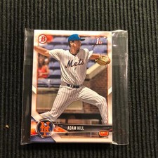 (10) 2018 BOWMAN DRAFT #BD-154 ADAM HILL PROSPECT CARD LOT  NEW YORK METS