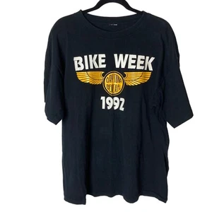 Camisa gráfica Bike Week Daytona 1992 talla XL puntada única motocicleta vintage LEER - Imagen 1 de 7