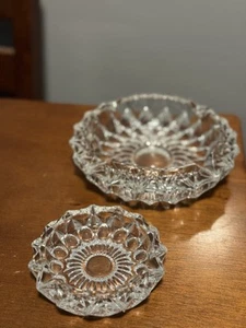 2 Vintage Kristallglas Schale Aschenbecher - Bild 1 von 6