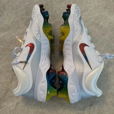 Size 12 Nike Alpha Huarache Mens Elite 4 “Rainbow” Metal Baseball Cleats - Image 1 of 4