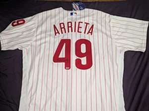 Jake Arrieta Signed Autographed Philadelphia Phillies Jersey MLB hologram - Picture 1 of 10