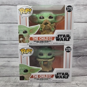 Funko POP! #379 Il bambino con rana e tazza #378 Grogu Star Wars Mandalorian - Foto 1 di 5