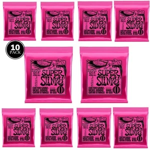 10 SETS Ernie Ball Electric Guitar Strings Super Slinky 9-42 Nickel Wound 2223 - Picture 1 of 10