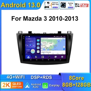 Car Radio Stereo Head Unit Apple Carplay For Mazda 3 2010-2013 GPS Backup Camera - Picture 1 of 48