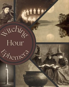 Magical Women Ephemera Junk Journal Scrapbook Kit Witchy Digital Download - Picture 1 of 5