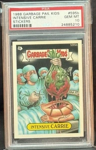 1988 GARBAGE PAIL KIDS SERIES 15 #595B INTENSIVE CARRIE PSA 10 GEM MINT - Picture 1 of 2