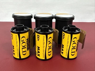 lote de 3 rollos KODAK Max 800 35 mm impresión en color película GT 24 exp.  *Caducado Foto 1 de 3