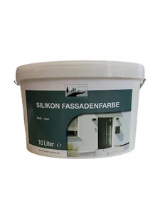 (4,99€/L) Kontor Silikon Fassaden Farbe weiß 10L - Bild 1 von 3