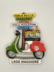 Magnet resin, souvenir fridge magnet Lake Maggiore - Picture 1 of 1