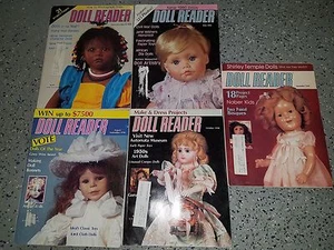 Vintage Doll Reader Magazines - 1990 Five Issues - Foto 1 di 1
