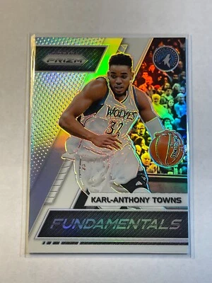 Karl Anthony Towns 2017-18 Panini Prizm Fundamentals Silver Prizm SP #17 - Image 1 of 2