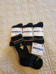 Bombas Black Crew Socks (4) NWT Bee Better Size XS - Picture 1 of 2
