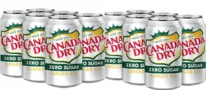 Canada Dry Zero Sugar Ginger Ale Soda - 12er Pack/7,5 flüssige Unzen Mini Dosen - Bild 1 von 1