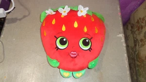 Shopkins Strawberry Kiss duftendes Plüschkissen 15 Zoll roter Elch Spielzeug - Bild 1 von 5