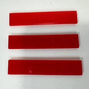 3X OEM Sega Genesis Model 2 Console Expansion Port Dust Cover Red MK-1631 Lot - Picture 1 of 10