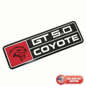 3D Ford Mustang Sport Shelby Cobra GT 5.0 Coyote Interior Badge Emblem Aluminum