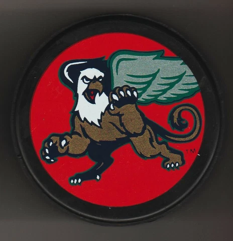 Grand Rapids Griffins Big Head Griiffin IHL AHL Hockey Puck Eagle Lion Colorful Cover
