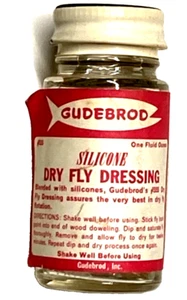 Gudebrod #555 Silicone Dry Fly Dressing One Fluid Ounce Waterproof Flexible - Picture 1 of 10