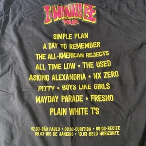 Simple Plan Shirt Brazil Tour 2024 Black Cotton Size Medium Day To Remember Band - Picture 1 of 14
