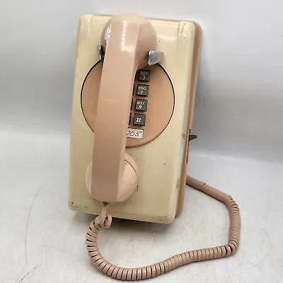 Vintage Custom? Stromberg Carlson Push Button Wall Telephone Pink/Tan *READ* • 33.49€