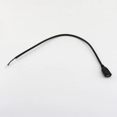 Micro USB 5 Pin Female Jack with 2 Pin 2 Wire Connector Charge Cable DIY 30cm - Image 1 of 4