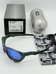 OAKLEY BRAIN DEAD PLAZMA SUNGLASSES BRAINDEAD GREEN / PRIZM SAPPHIRE BLUE LENS - Picture 1 of 9