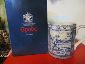 SPODE BLUE ROOM COLLECTION 'FISHERMAN' LARGE MUG - S3716 (?)-AG 55/A1 BOXED USED