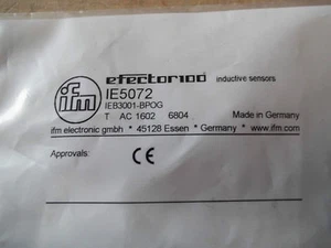 NEW IN PACKAGING IFM EFECTOR100 SENSOR IE5072 - Picture 1 of 3
