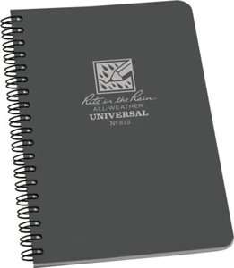 New Rite in the Rain Side Spiral Notebook Gray 873 - Picture 1 of 4