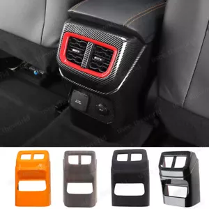 Carbon Fiber / Black Rear Air Outlet Vent Cover Trim For Ford Ranger 2023 2024 - Picture 1 of 15