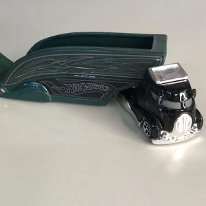 1999 Hot Wheels Pavement Pounders Semi Truck Trailer Black Green(64) - Picture 1 of 5