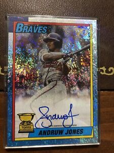 Andruw Jones 2021 Topps All-Star Rookie Cup Legends Holofractor Auto /99