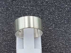 massiv Sterling Silber 925 Ring 8 mm breit poliert/satiniert/eismattiert - Bild 1 von 15