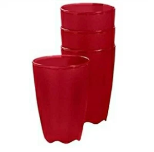 Tupperware Open House Floresta Tumblers 18 oz. Set of 4 Red NEW! Free Shipping! - Picture 1 of 1